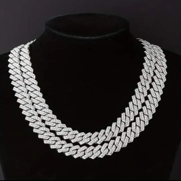 ICED OUT SUMMER TIME Cuban Link Chain - Picture 2 of 5